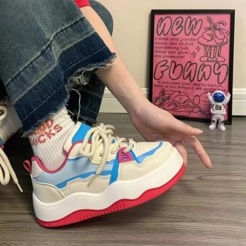 

Bestseller Platform White Sneakers American Style, 2025 Autumn New Versatile Low Top Canvas Women Shoes