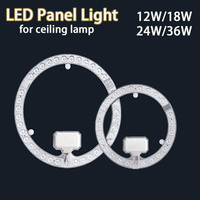 LED Panel Light 220V Ceiling Light LED Module 12W 18W 24W 36W Round Ring Replacement LED Light Board for Indoor Ceiling Lighting
