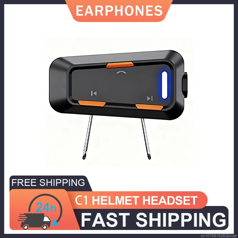 

C1 Мотоциклетный шлем Bluetooth-гарнитура IPX5 Водонепроницаемая ENC Шумоподавление HiFi Стерео HD Микрофон Вызов Музыкальные наушники Длительный режим ожидания