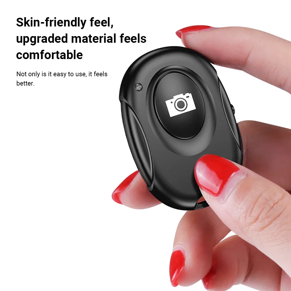 New Hands-Free Mini Portable Bluetooth Remote Control Camera Wireless Selfie Shutter Control For IPhone/Android  Photos Videos