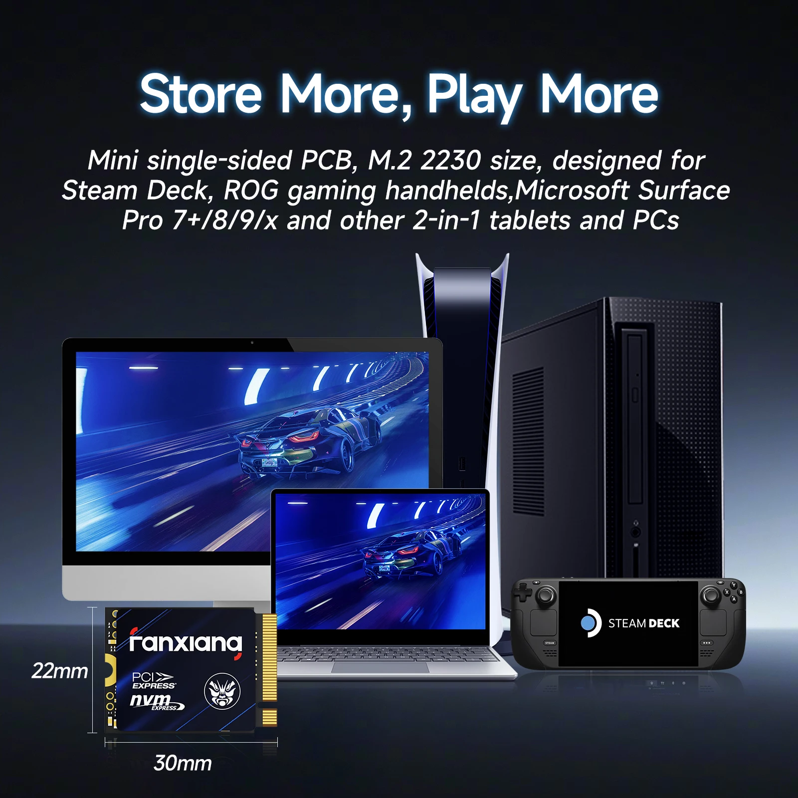 Fanxiang M.2 SSD ฮาร์ดดิสก์ 500GB 1TB 5000 เมกะไบต์/วินาที NVMe M.2 2230 SSD PCIE4.0 ภายใน Solid State Drive EU US Local Delivery S700