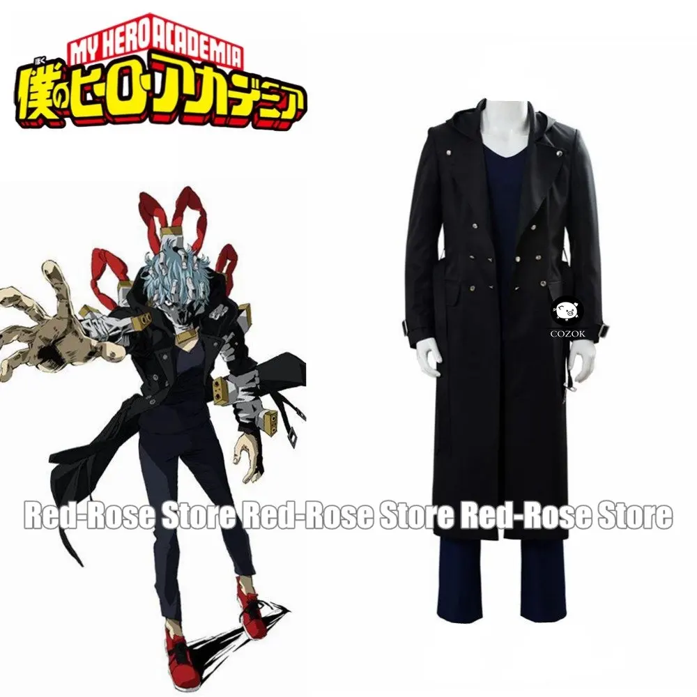 Anime Boku no/Temporada 4 villano Shigaraki Tomura Cosplay disfraz traje adulto hombres negro traje de Halloween