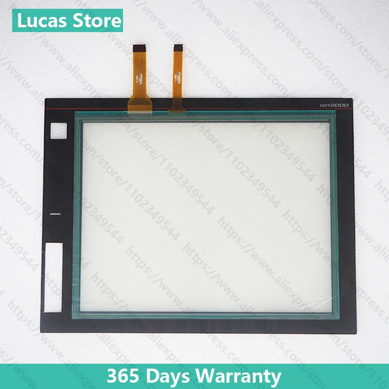 Touch Panel Screen Glass Digitizer for GT2712-STBA GT2712-STBD GT2712-STWA GT2712-STWD Touchscreen with Overlay Protective Film