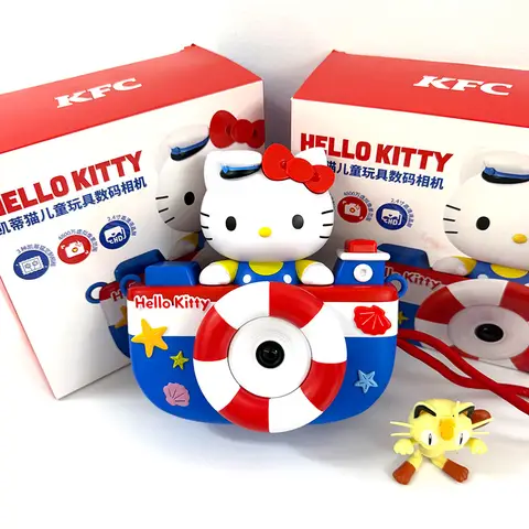 Hello Kitty Kawaii Anime Tecknad Söt Digitalkamera Leksaker Dagleksaker Skola Semester Födelsedagspresenter Söt Bärbar Leksak 8 best sales Hello Kitty digitalkamera - №2