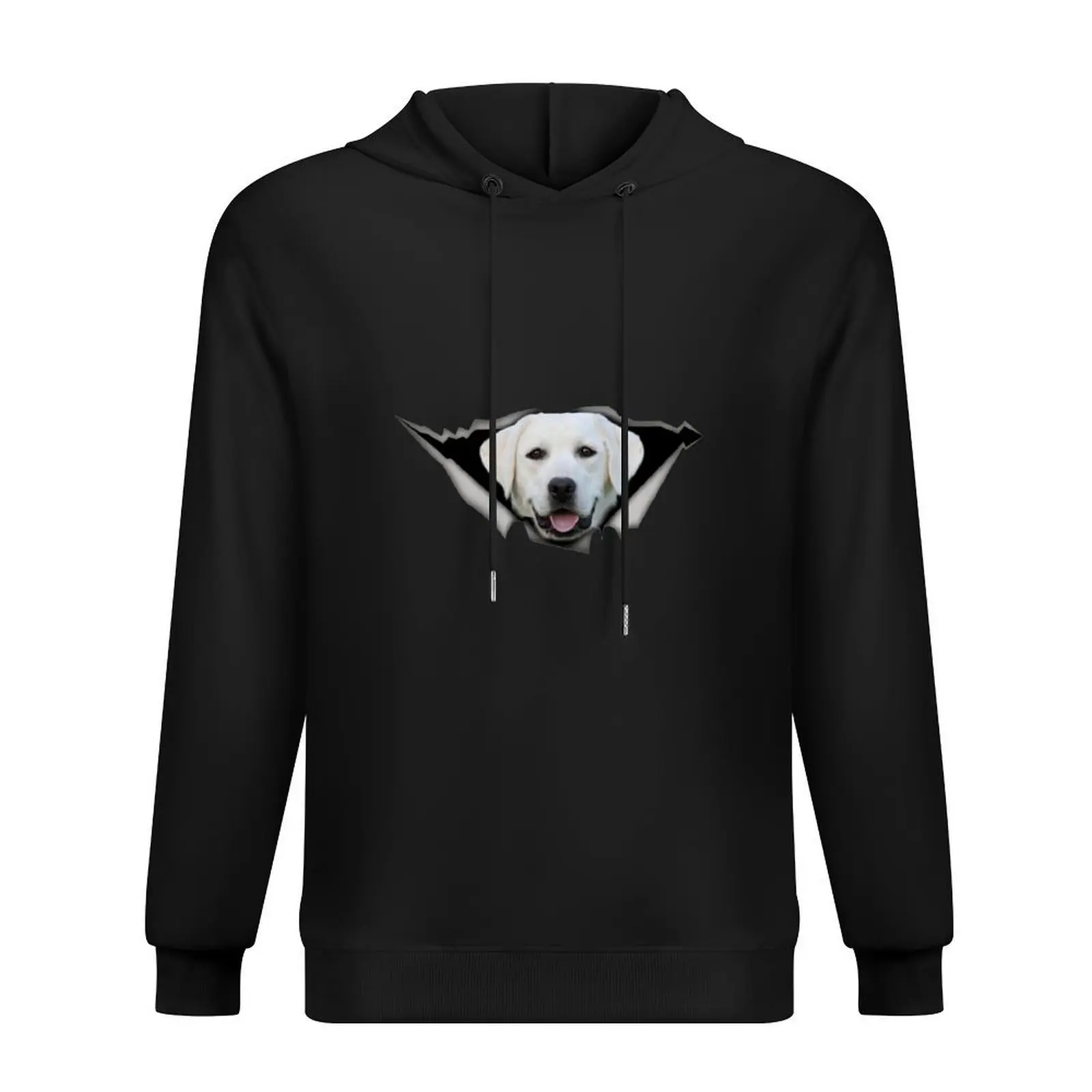 

White Labrador Sticker Hoodie japanese style anime clothing autumn clothes men's clothing hoodie men