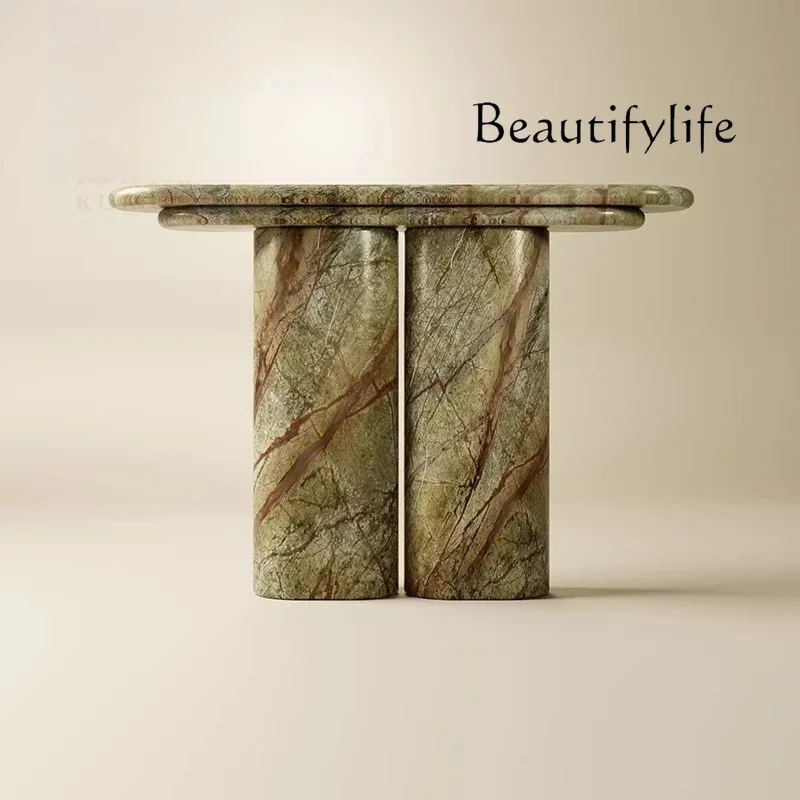 Nl Italian Light Luxury Natural Marble Table Living Room Home Designer Villa Entrance Foyer
