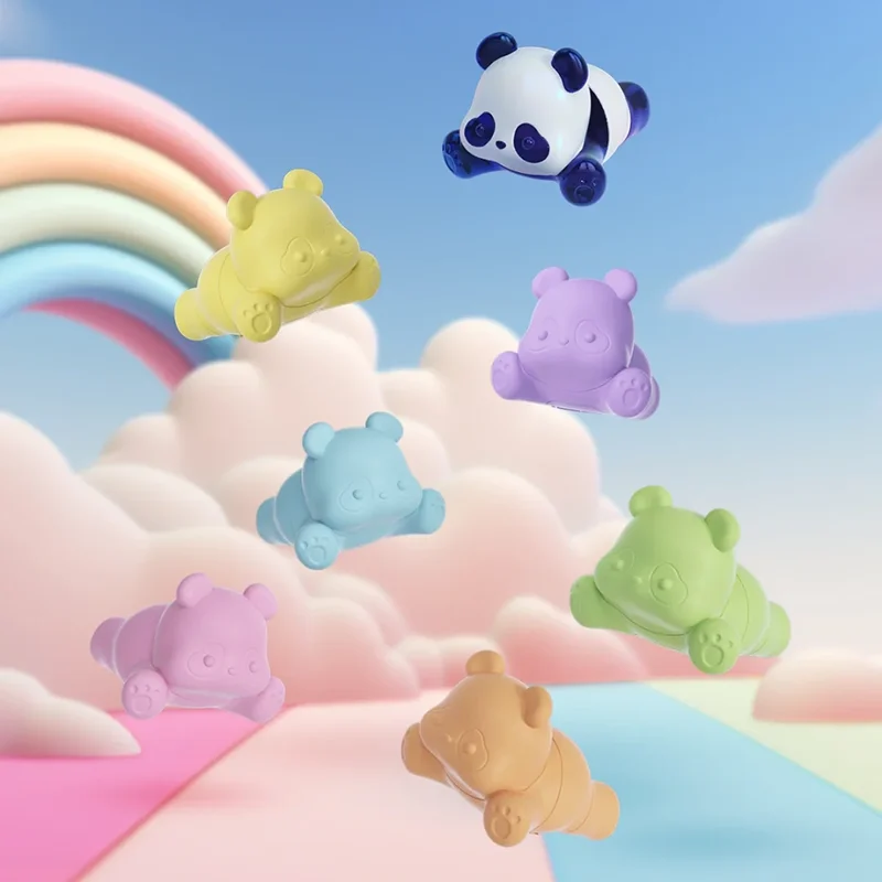 

Подлинная рулон панды 52 зубьев, толстая дофаминская панда, милые гранулы, глухая коробка, мини-настольный орнамент ручной работы, подарок на день рождения для друзей