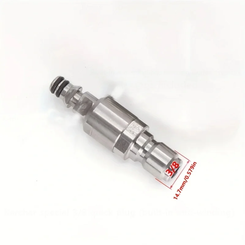 A95I-Hose Quick Connector 3/8 Quick Plug Set High Pressure Washer Adapter Anti-Winding Conversion Joint For Karcher Water