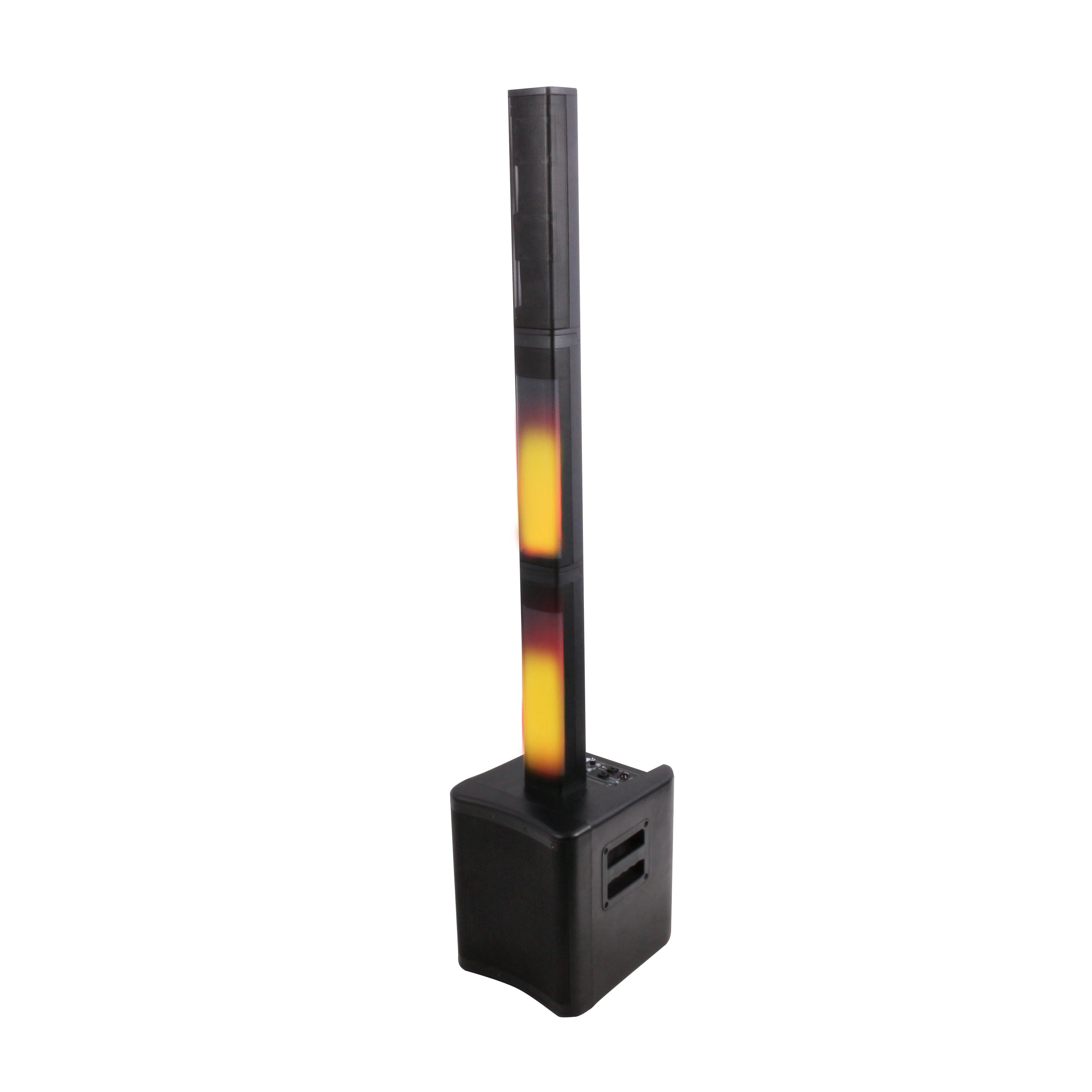 

B8D3-LED15 Light Emitting Diode Speaker Post PA System 500W Class D Plastic Active Post Speaker with digital signal processor