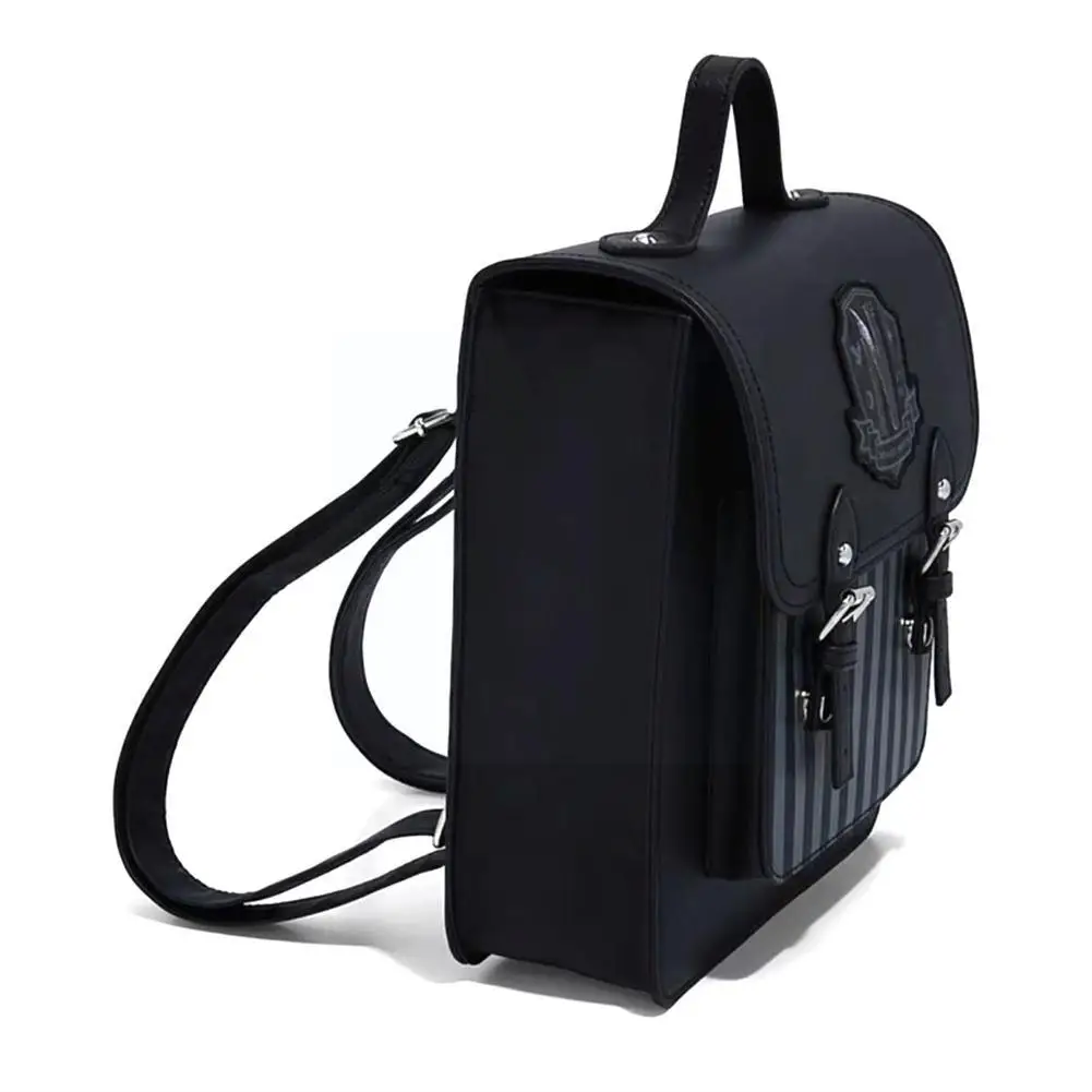 Wednesday Aesthetic Backpack For Teens Y2K Gothic Preppy Backpack Japanese Leather Book Bag Wensday Backpack R5F0