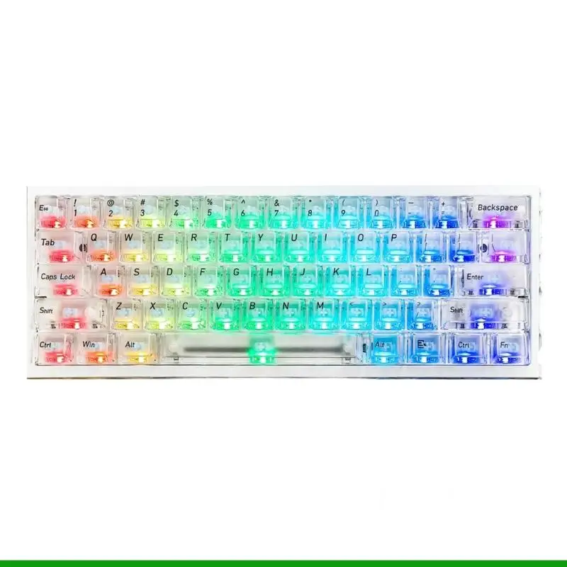 U55C Rechargeable Shaft Keyboard 2.4Ghz Bluetooth-compatible Wireless Corded Mechanical Keyboard For PC Desktop