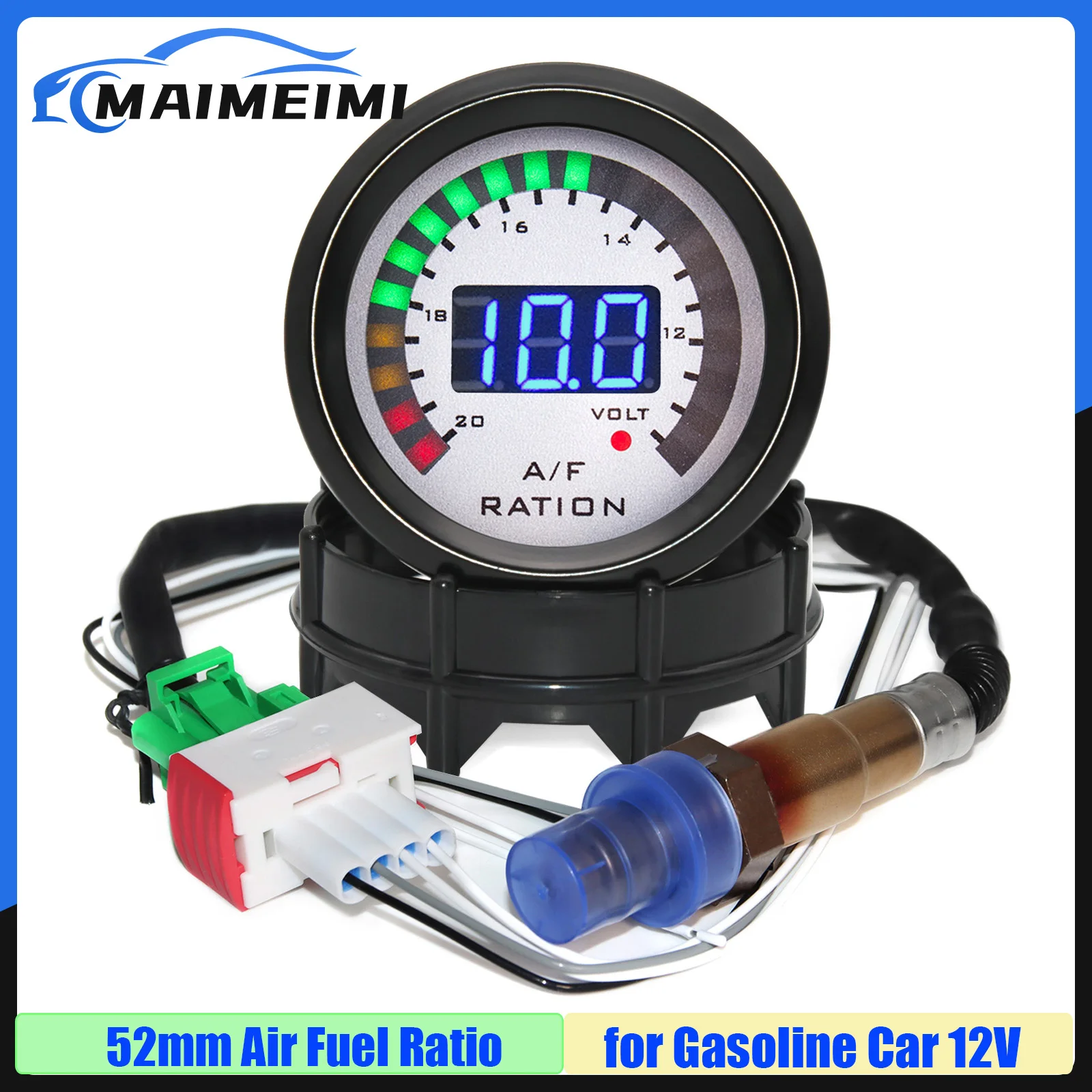 20:1~10:1 Air Fuel Ratio Digital AFR Meter 2