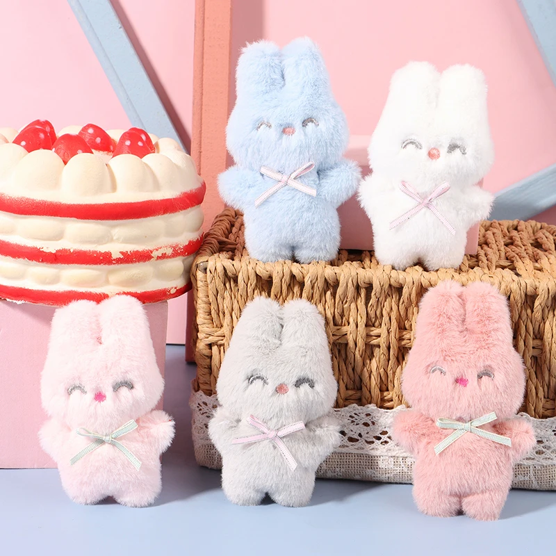 

Cute Squinting Rabbit Plush Toy Cartoon Bunny Pendant Soft Stuffed Doll Keychain Backpack Car Bag Key Ring Decor Kid Gift