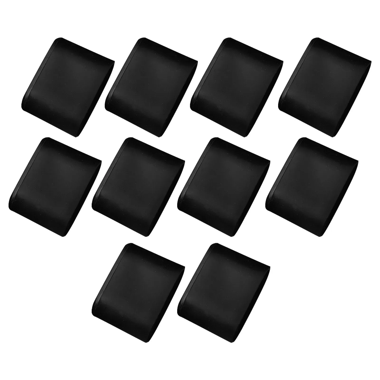 10 Count Oval Chair Leg Covers Made Of PVC Rubber Blend For Furniture Table Desk And Office Cabinet Floor Protection