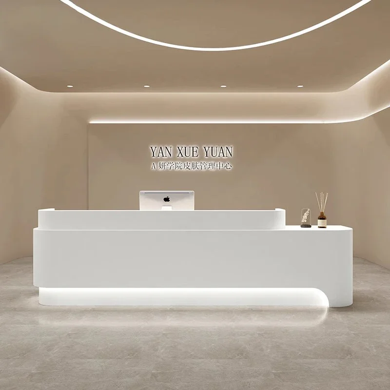 

Entrances Reception Tables Desk Luxury Salon Restaurant Executive Office Furniture Counter Modern Front Hairdresser Minimalist