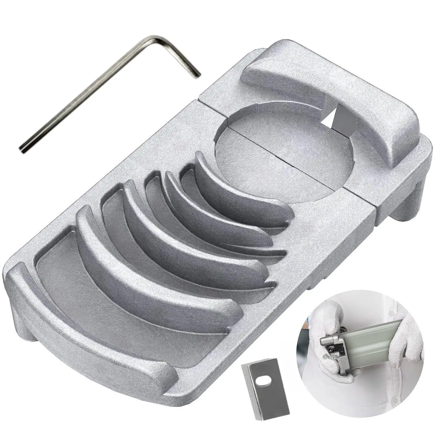 Deburring Tool for Plastic Pipe Professional PVC Pipe Reamer Deburrs Six Sizes 1 1/4-Inch - 4'' for PVC Pipe Reamer Chamfer Tool