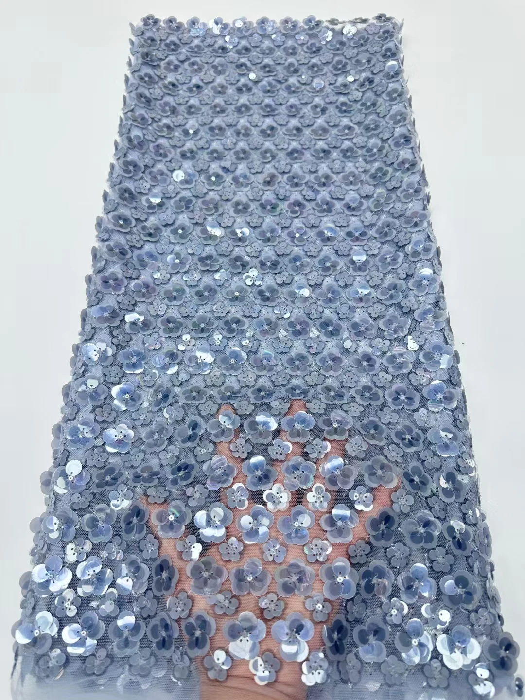 

African Lace Fabric 2025 Sequins Embroidery Groom Nigerian Bridal High Quality French Tulle Lace Fabric For Wedding