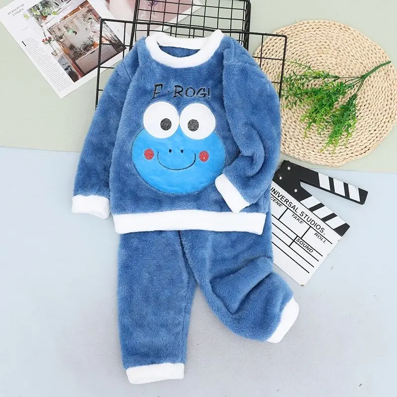

2-9 Years Old Children's Autumn And Winter Thick Thermal Underwear Suit Boys And Girls Pajamas Set BaBy Kid's Long Johns
