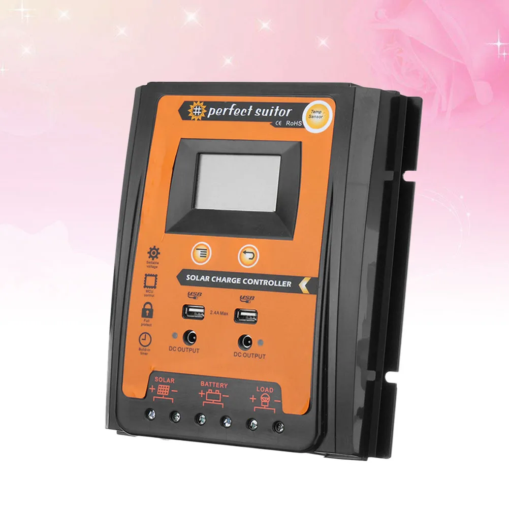 

30A Solar Charge and Discharge Controller LCD Screen Real Time Charging Status Monitoring for Solar