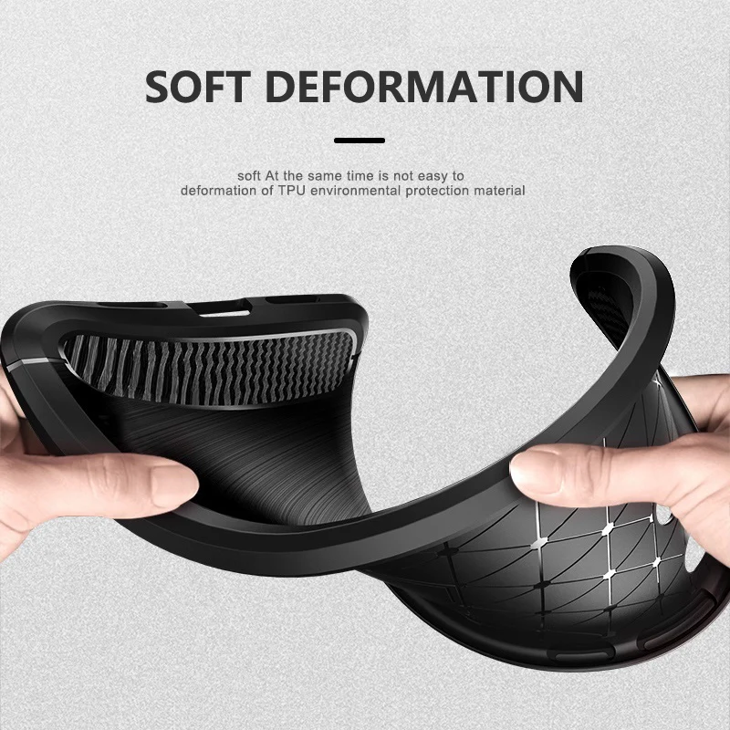 Carbon Fiber Shockproof Case For Huawei P40 Lite Silicone Case for p40lite Huawey Bumper Full Protective Back Cover Coque Fundas view 3