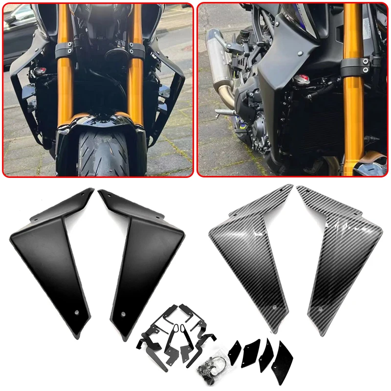 For Yamaha MT-09/SP 2021 2022 2023 Motorcycle Sport Downforce Naked Side Spoilers Aerodynamic Wing Deflector MT09 Accessories