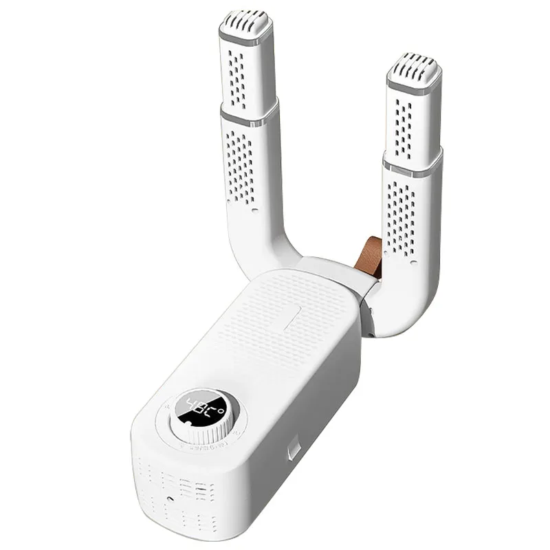 2025 توقيت ذكي المحمولة مجفف الأحذية الكهربائية متعددة الوظائف للطي توسيع إزالة الروائح الكريهة التعقيم للمنزل