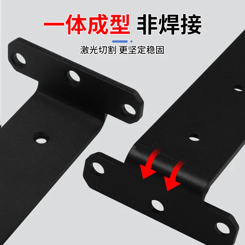 2 pezzi in acciaio nero opaco resistente nascondere panca a parete galleggiante supporto per mensola da tavolo fai da te 10cm/15cm/20cm/25cm/30cm di