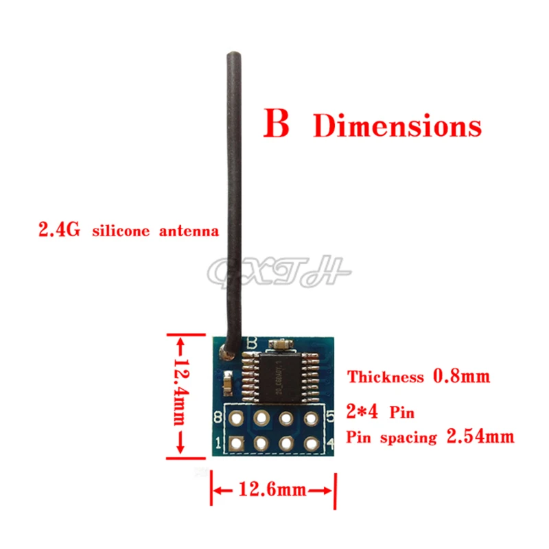 XY-WA XY-WB PCB Solder 2.4G 3.3V Wireless Transceiver Module Better Than NRF24L01 Long-distance Communication For Arduino STM