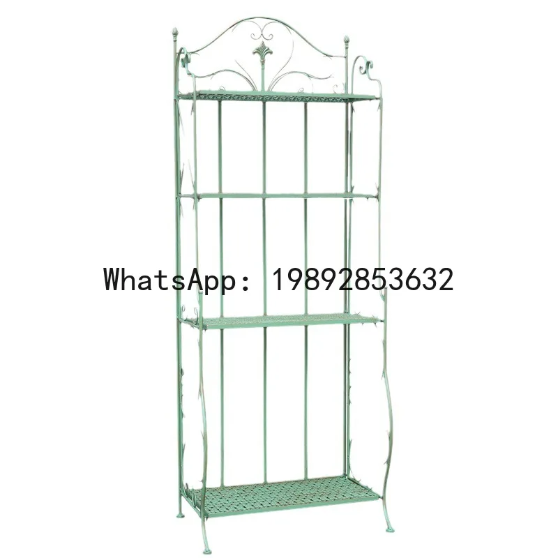 

Xl outdoor flower stand iron art balcony terrace corner decorative flower pot rack multi-tier floor-standing shelf