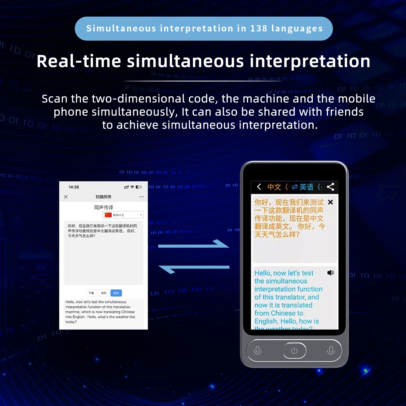 TR10 Voice Translator Device, Tradução Offline, Interpretação Simultânea, Texto e Foto, 142 Idiomas