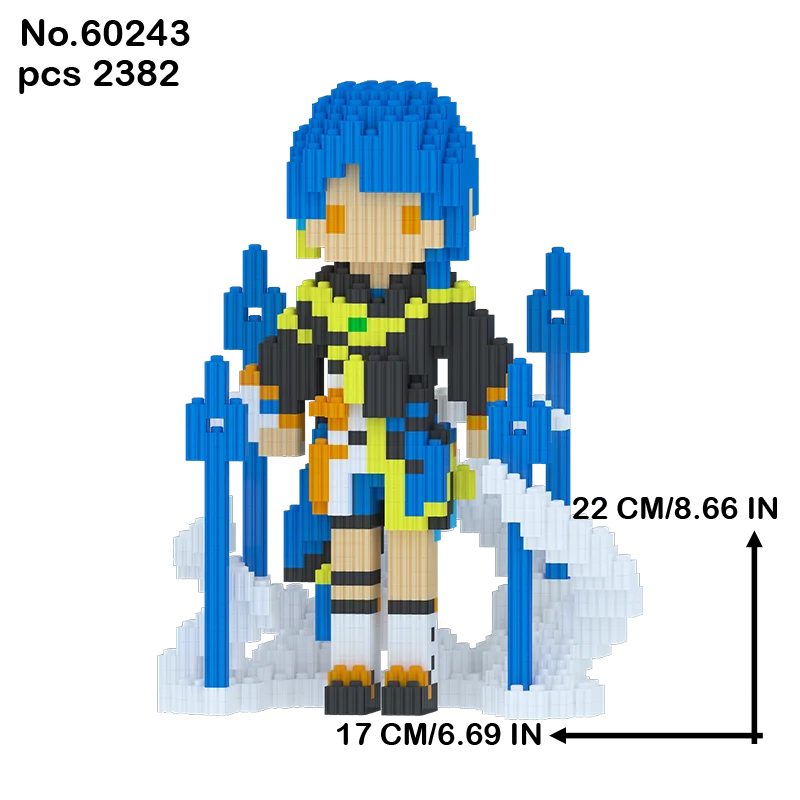 Genshin Impact anime game peripheral Ganyu Wanderer Kazuha assembly building block model toy boyfriend and girlfriend gift