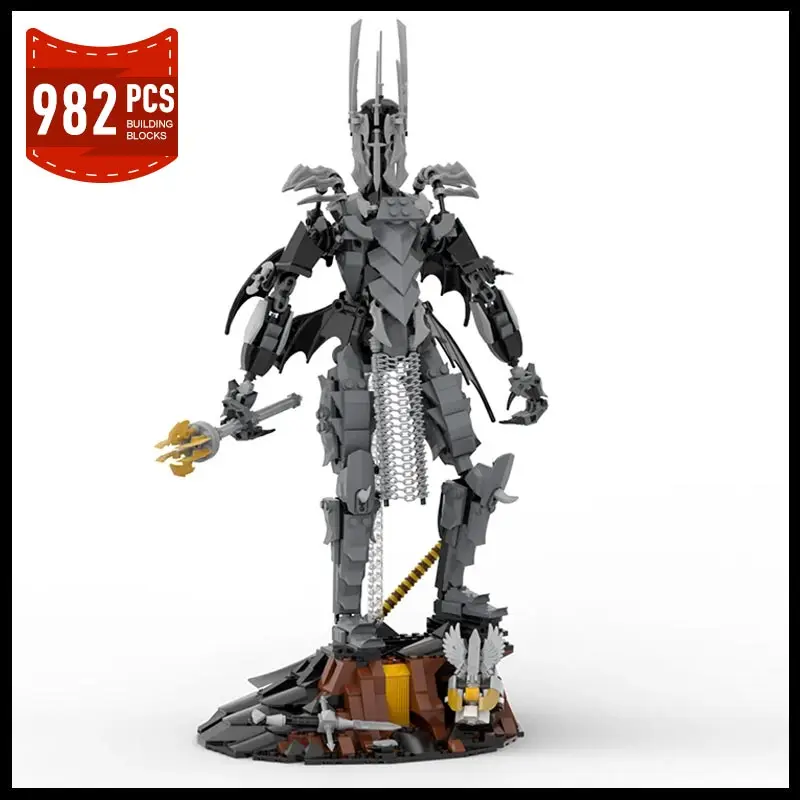 

MOC Classic Movies Lords Ringsed Action Figure Building Blocks Assembly Model MOC-113558 Movie Saurons Bricks Toy Birthday Gift