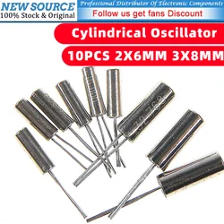 10pcs Cylindrical Oscillator 2*6MM 3*8MM Quartz Passive Crystal 32KHz 32.768MHz 6MHz 8MHz 12MHz 16MHz 24MHz 2X6 3X8