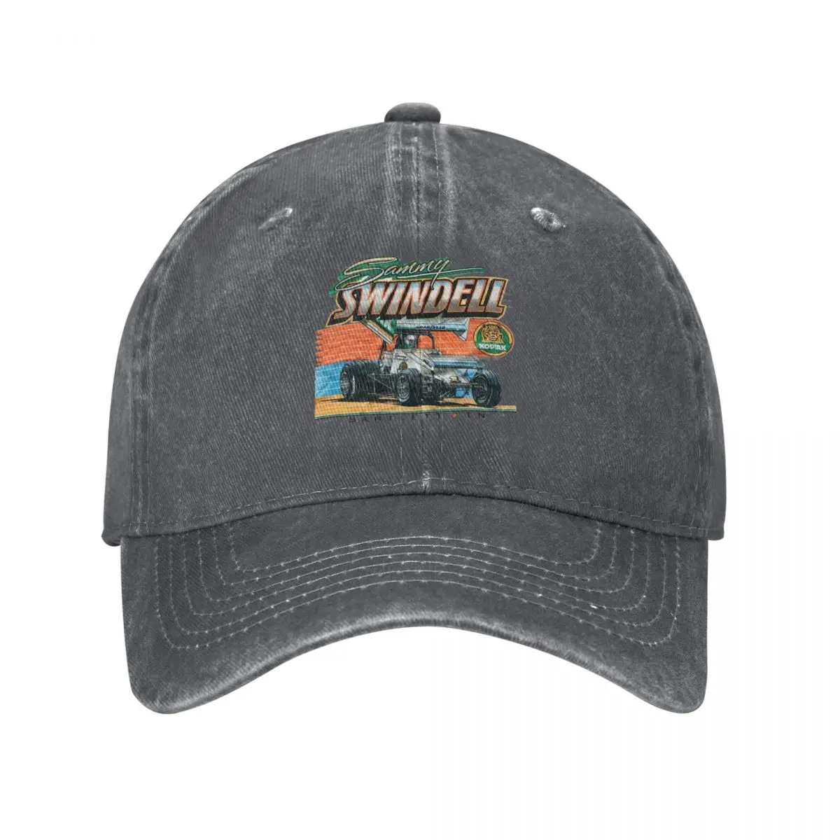 Vintage!!! 1987 Sammy Swindell Kodiak Sprint Car Baseball Cap black dad hat Women's Golf Wear Men's