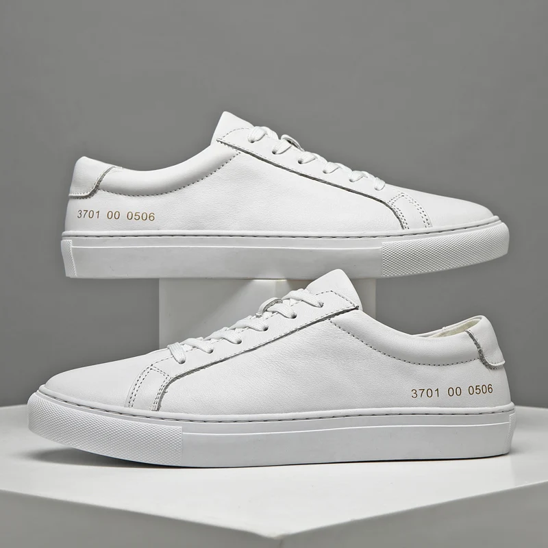 Men Casual Shoes Genuine Leather Men's Shoes Brand Fashion Sneakers Korean Version Of Trendy Shoes