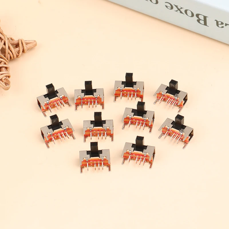 10Pcs Toggle switch sk23d05g6 double row 3-gear 8-pin horizontal sliding switch