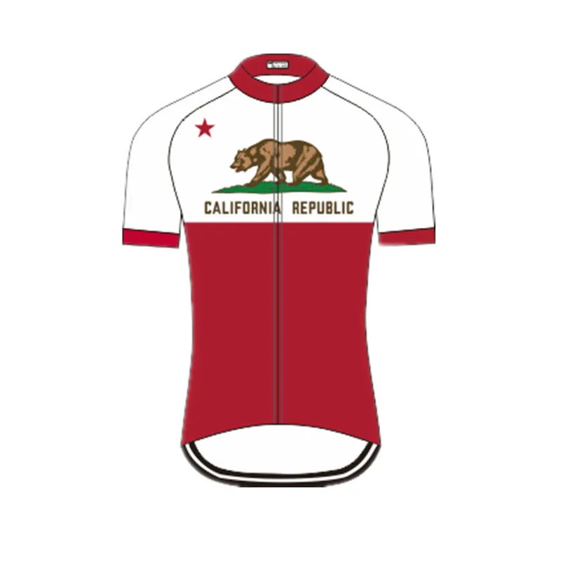 Weimostar California Cycling Jersey Men Summer US State Bike Shirt MTB Road Bicycle Jersey Quick Dry Cycling Clothing Tops Ropa