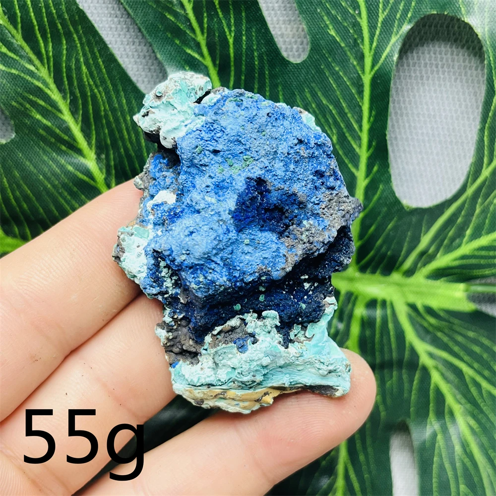 Natural Gemstone Azurite and Malachite Symbiotic Mineral Specimens Home Room Decoration Museum Personal Collection Stone Healing