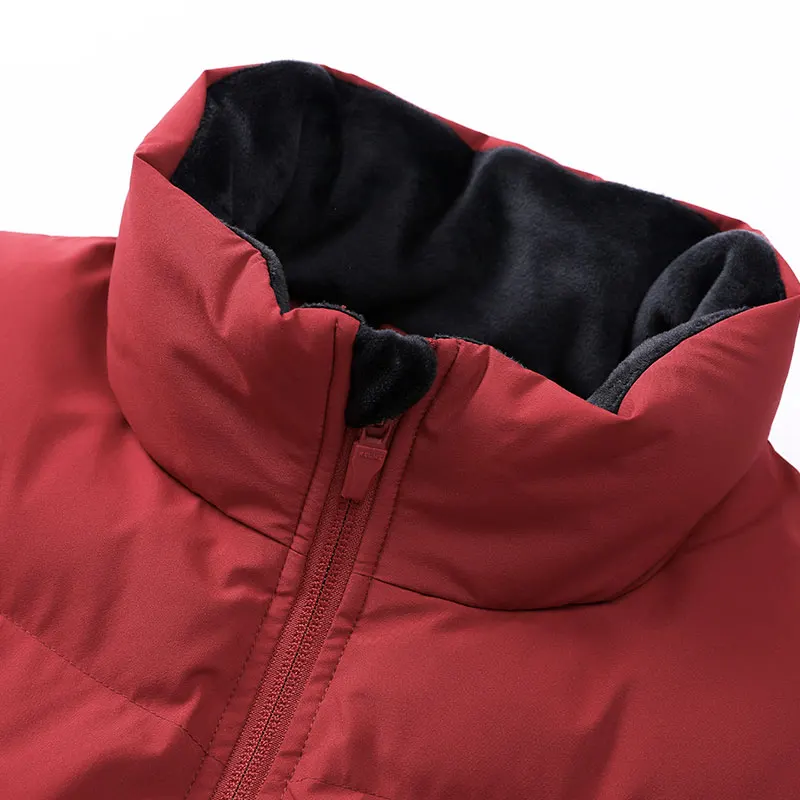 KELcloser-Manteau court de sport de football du Qatar pour hommes, veste en duvet coupe-vent pour l'entraînement, pardessus de vêtements d'extérieur chauds pour l'hiver