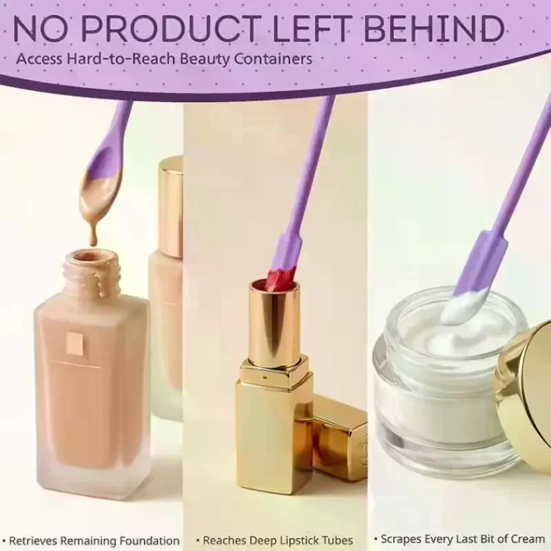 3Pcs/Set Silicone Empty Bottle Scraper Foundation Scraper, Tiny Lotion Jar Scraper To Get Last Of Makup