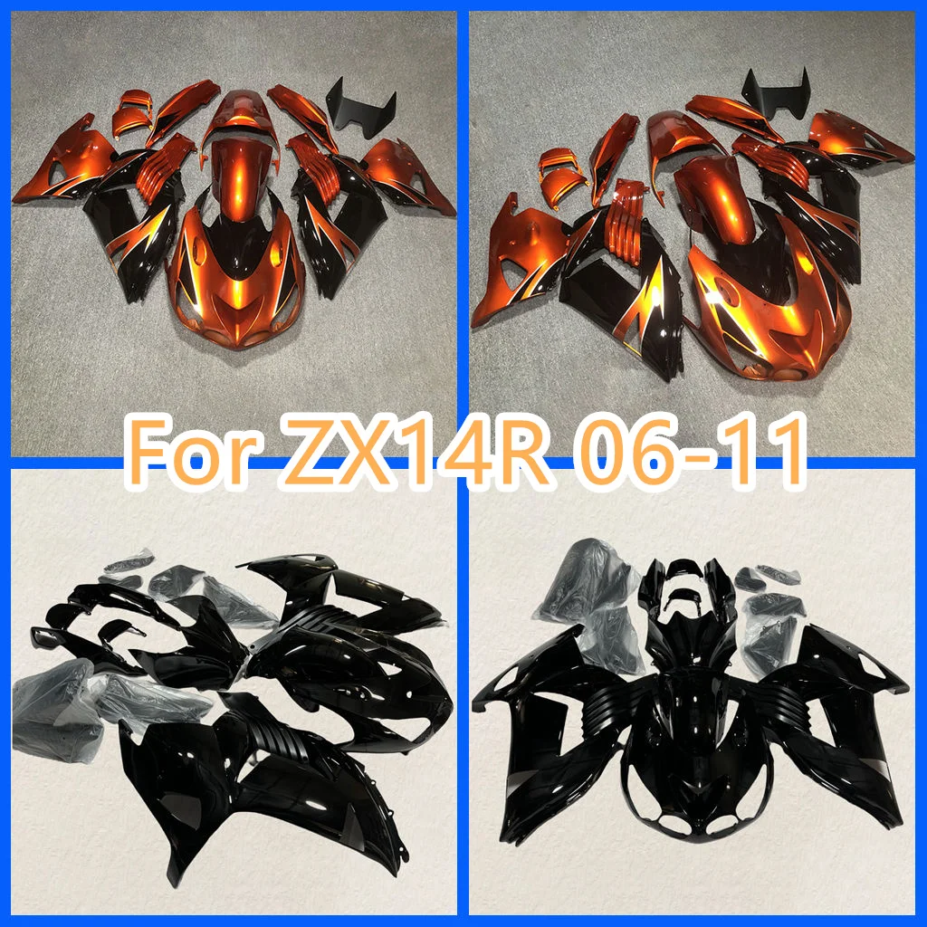 Free customize for Kawasaki Injection Mold ZX-14R 2006 2007 2008 2009 2010 2011 Bodywork Fairings Set ZX14R 06 07 08 09 10 11