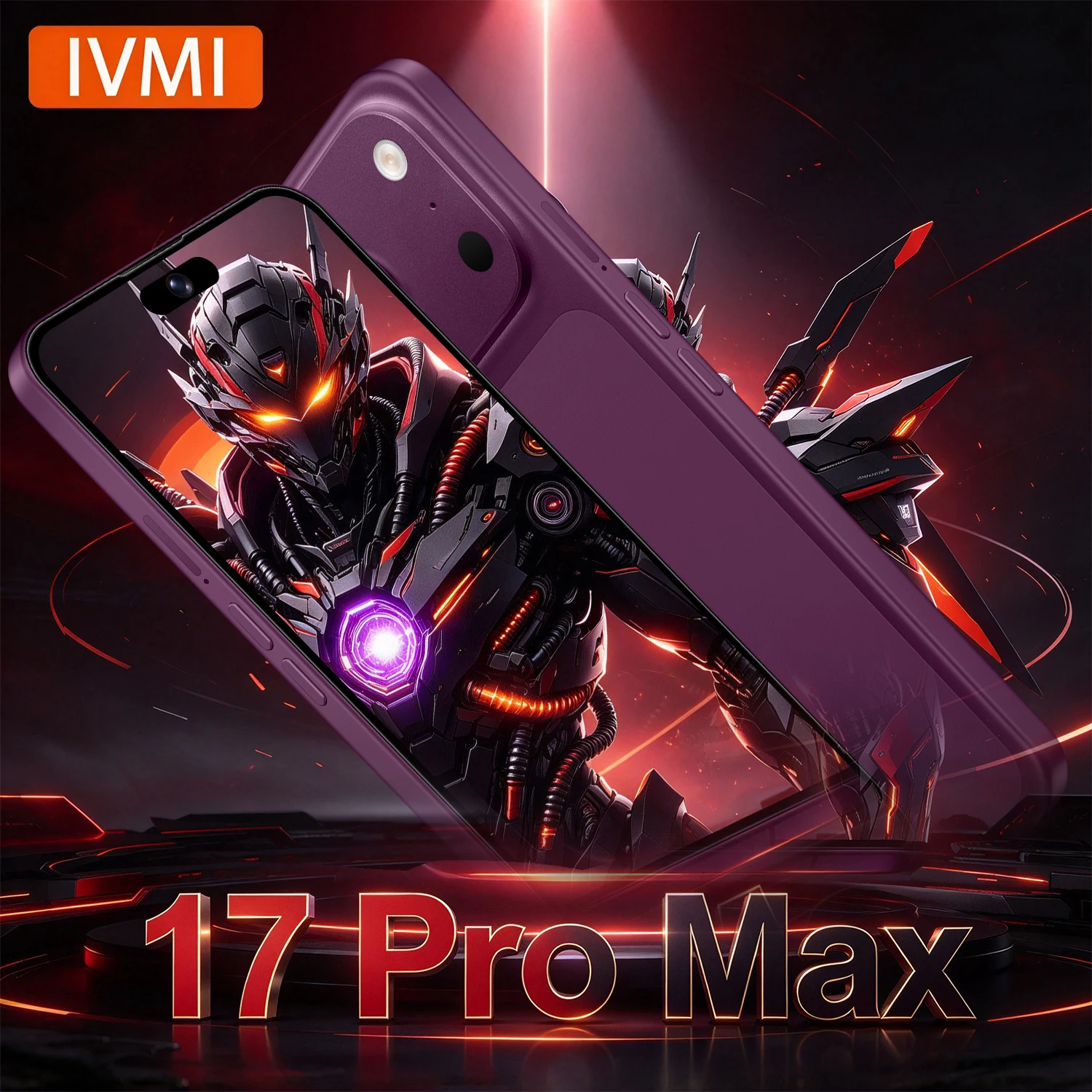 IVMI 17Pro Max Smartphones Face Unlock Fingerprint Android Dual SIM 6.9