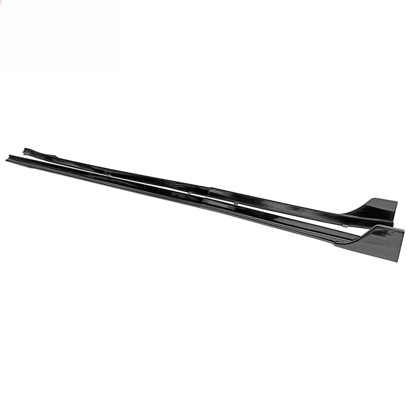 Fits For Model 3 17-25 Side Skirts Extension V Style Gloss Black Rocker Panel High Quality Exterior Accessory