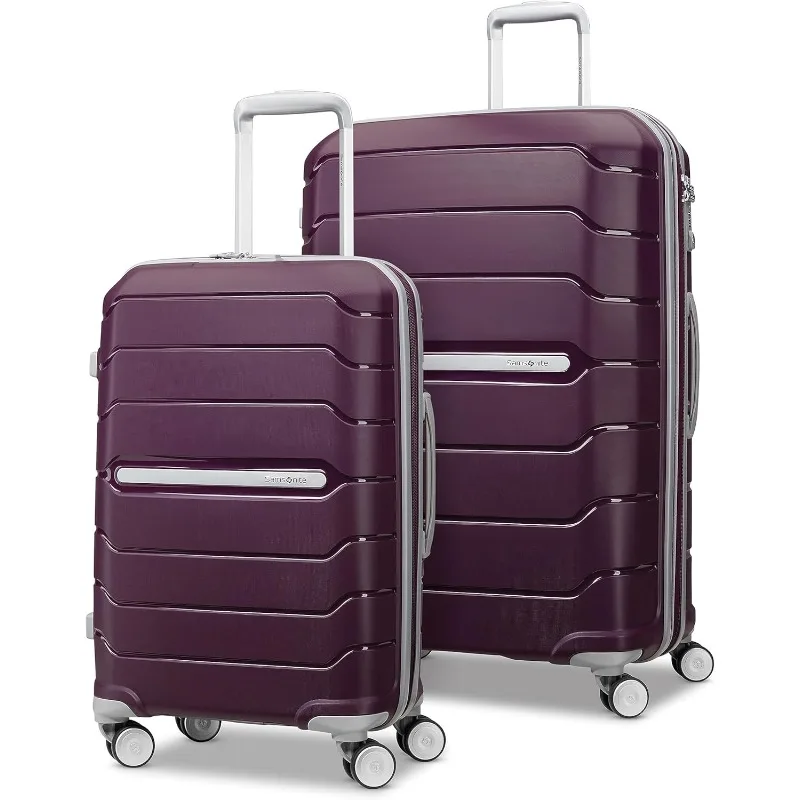 Samsonite Freeform Hardside Expandable with Double Spinner Wheels, Amethyst Purple, 2-Piece Set (20/28)