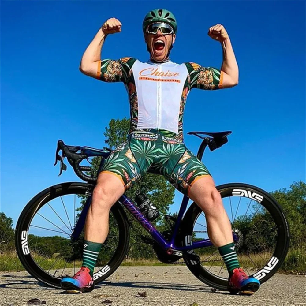 2022 Chaise Cycling Jersey Skinsuit Man Triathlon Suit Ropa Ciclismo Short Sleeve MTB Race Speedsuit Pro Team Road Bike Jumpsuit view 5