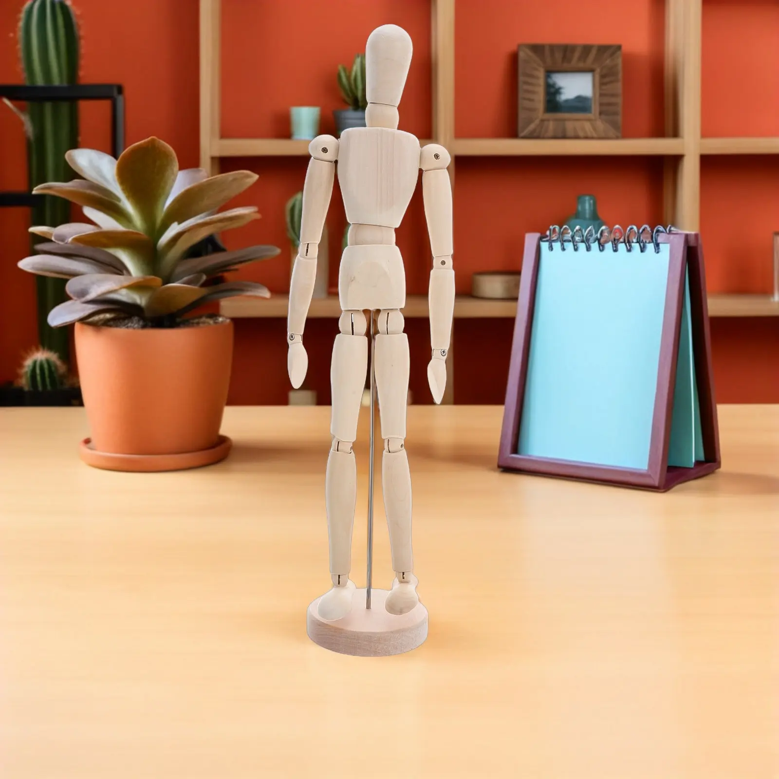 Wooden Human Figure Mannequin 16 Inch Flexible Joints Articulated Drawing Sketching Painting Puppet Ornament Stand
