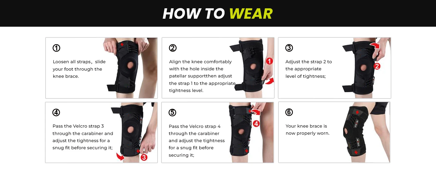NEENCA Knee Brace Support with Gel Pads & Side Stabilizers for Pain Relief Adjustable for Meniscus Tear Arthritis ACL MCL