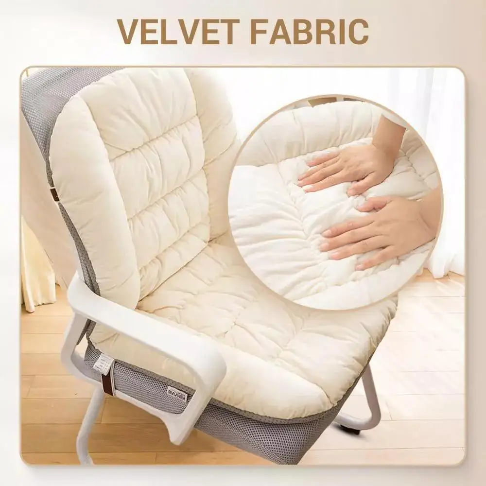 Chair Cushion Cotton Thickened Rocking Seat Cushion With Removable Cover Waist Protection High Elastic Office Chair Cushion