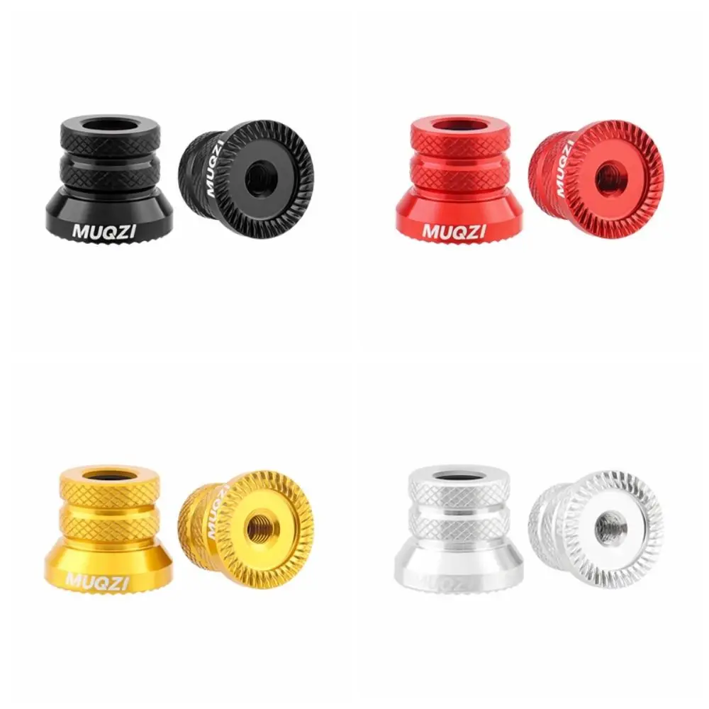 

1 Pair Aluminium Alloy Bike Hub Nut Lightweight Anti Slip Design Bicycle Axle Nut Rust Prevention Brilliant in Color