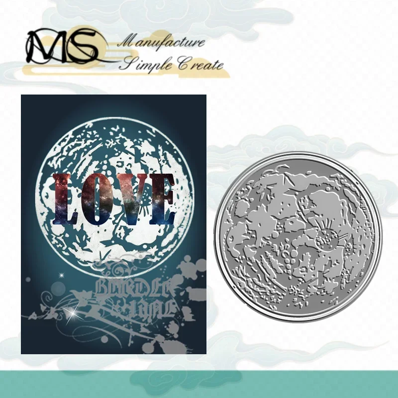 Sun Hot Foil Plate Lightning Moon Birthday Star Cosmic Background Frames Card Craft Metal Cutting Dies Scrapbooking No Embossing